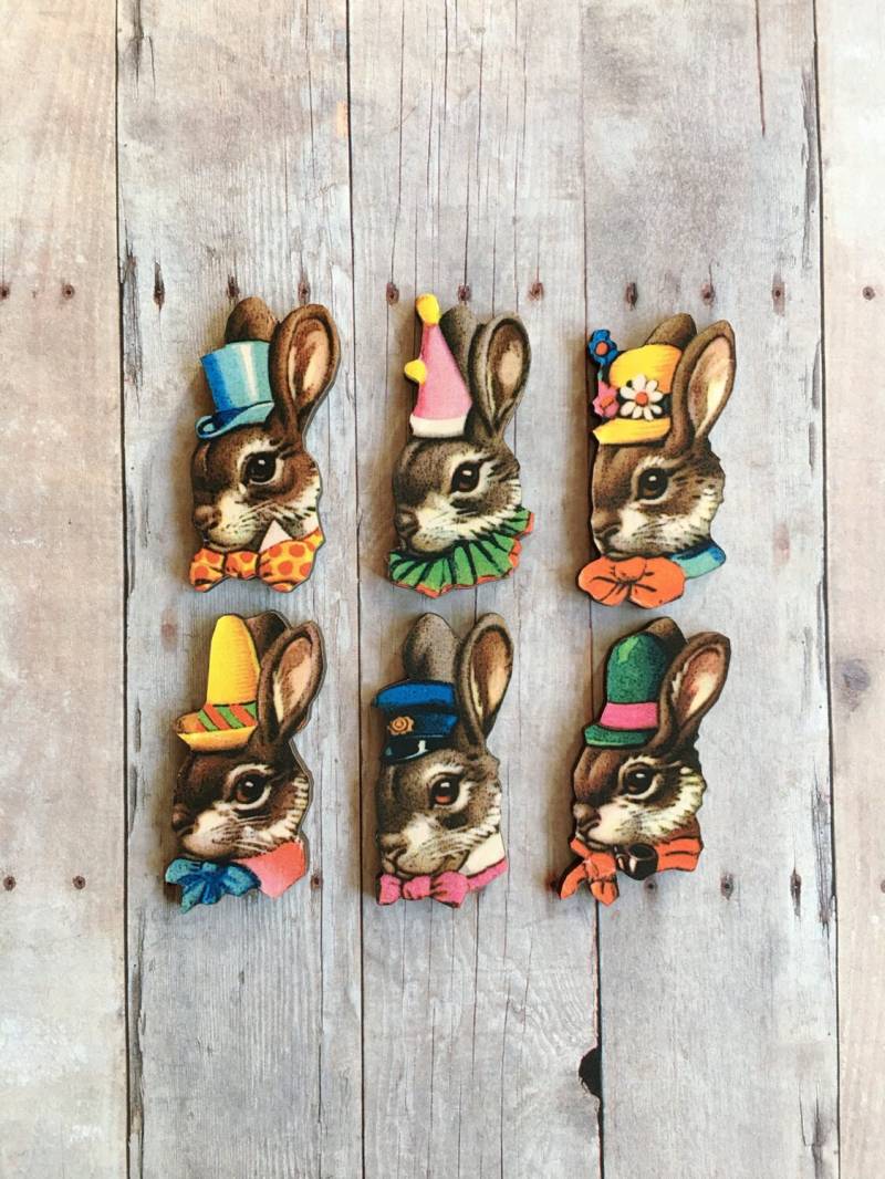 Hase Pin Kaninchen Brosche Bun Schmuck Ostern Korb Geschenk Freundschaft Pins von CircaAD