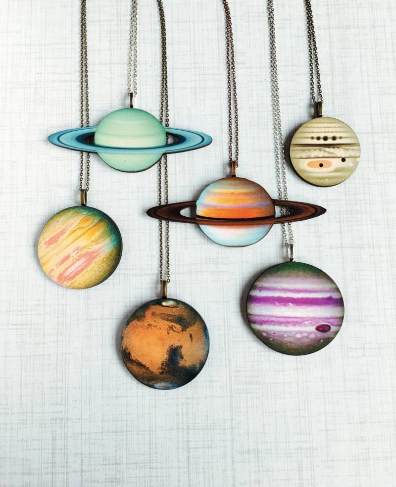 Planet Halskette Sonnensystem Schmuck Nasa Raumfahrt Saturn Merkur Venus Erde Mars Jupiter Uranus Neptun Pluto Planet Halskette Sonnensystem Schmuck Nasa Raumfahrt Saturn Merkur Venus Erde Mars Jupiter Uranus Neptun Pluto von CircaAD