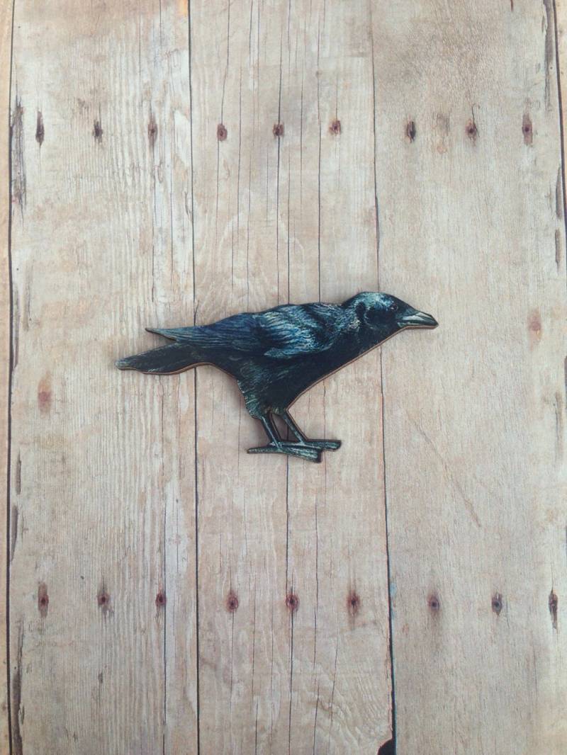 Rabe Brosche Crow Pin Edgar Allan Poe Schmuck Rabe Brosche Crow Pin Edgar Allan Poe Schmuck von CircaAD