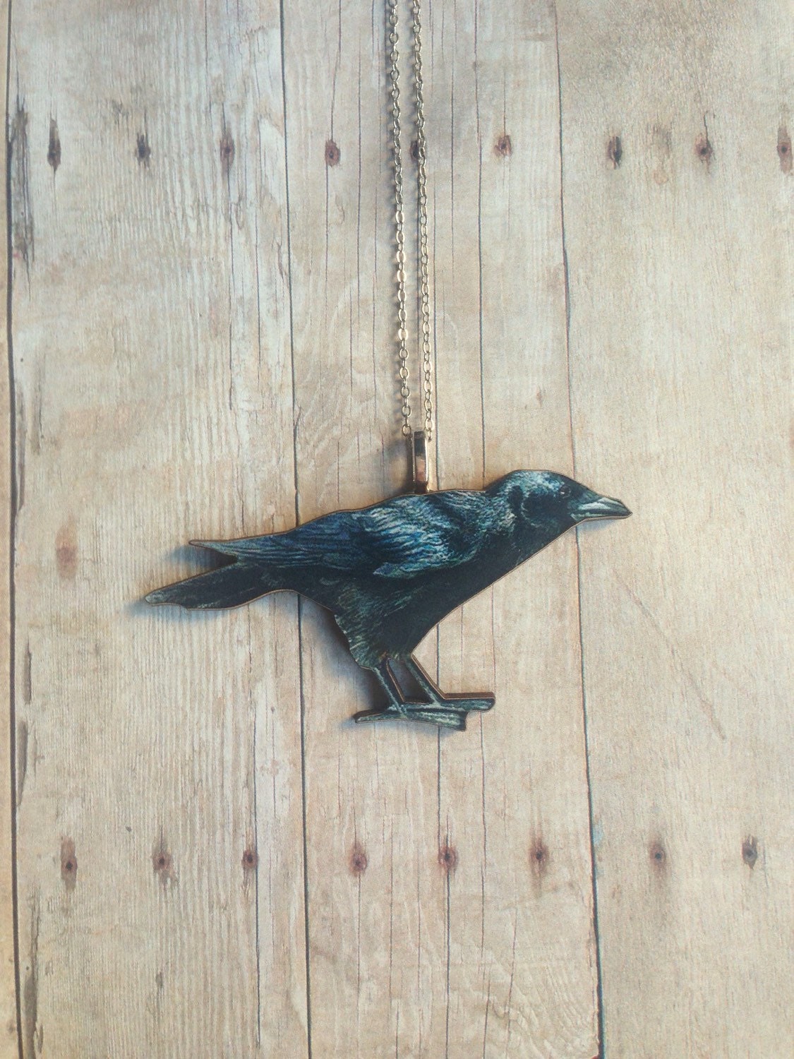 Rabe Halskette Krähe Schmuck Edgar Allan Poe Goth Präparatoren Kuriosität Rabe Halskette Krähe Schmuck Edgar Allan Poe Goth Präparatoren Kuriosität von CircaAD