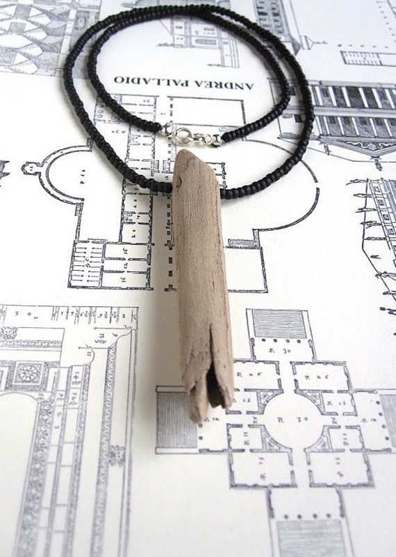 Treibholz Halskette Kohle von CircaAD