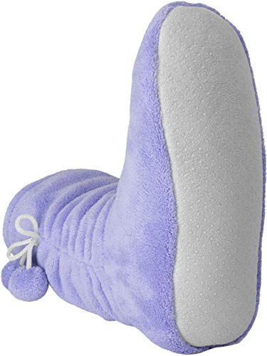 Circle Five Damen Hausschuhe mit Bommel Flauschig Warm mit Plüsch Pantoffeln Stiefel Farbe Lila Größe 39-42 von Circle Five