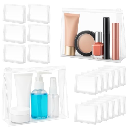 Circloophs Transparente Make-up-Tasche, Organizer, Kosmetiktasche mit Reißverschluss, Transparent, 8.7" x 7" x 2.2", Transparent von Circloophs