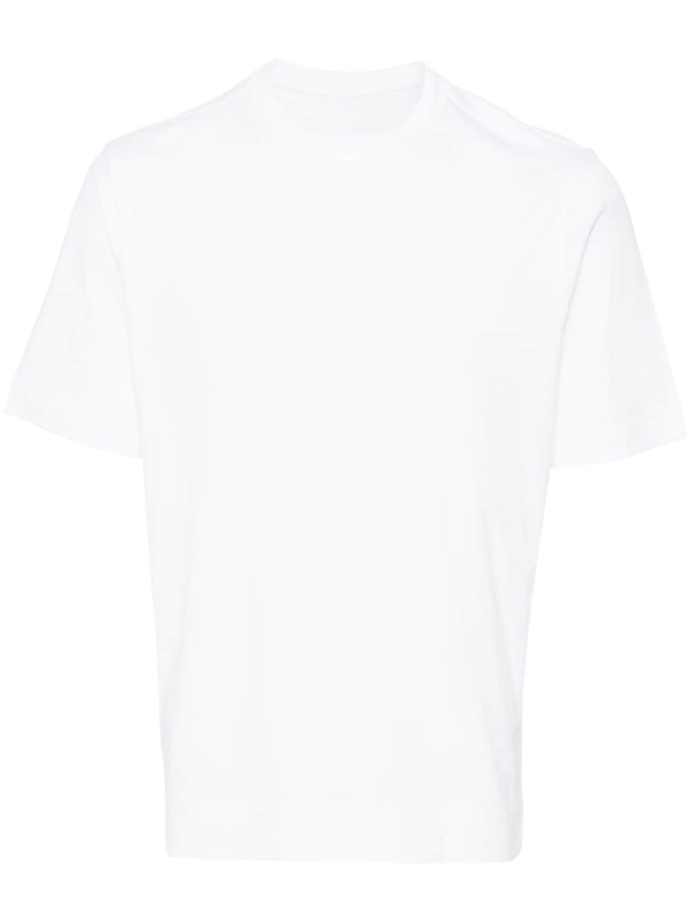 Circolo 1901 Pikee-T-Shirt mit Rundhalsausschnitt - Weiß von Circolo 1901