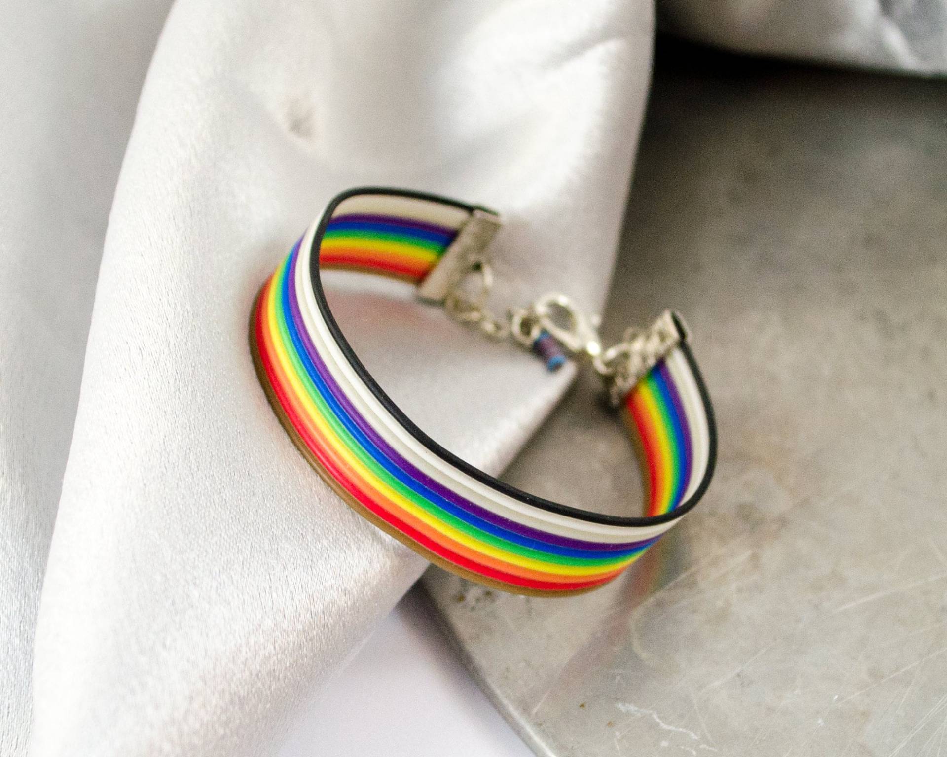 Flachbandkabel Einstellbar Armband Mit Widerstand, Regenbogen Armband, Computer Engineer Schmuck von CircuitBreakerLabs