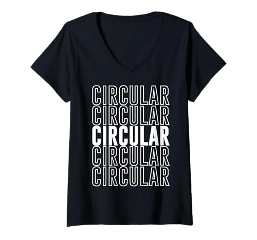Damen Rund T-Shirt mit V-Ausschnitt Damen Rund T-Shirt mit V-Ausschnitt von Circular Apparel