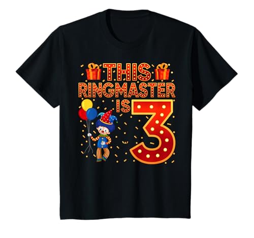 This Ringmaster is 3 Circus Carnival 3. Geburtstagsparty für Kinder T-Shirt This Ringmaster is 3 Circus Carnival 3. Geburtstagsparty für Kinder T-Shirt von Circus Party 3rd Birthday Gifts Co.