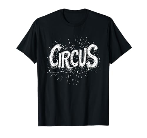 Lustiges weißes Zirkus-Logo für Erwachsene und Kinder T-Shirt Lustiges weißes Zirkus-Logo für Erwachsene und Kinder T-Shirt von Circus Speech