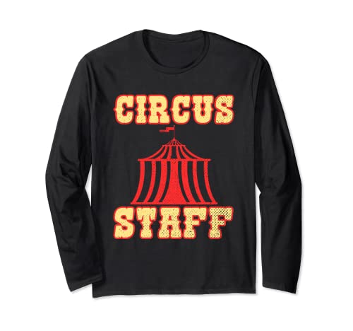 Zirkusstab für Zirkusbeschäftigte Männer und Frauen Langarmshirt von Circus Themed Staff Costume Security Men Women