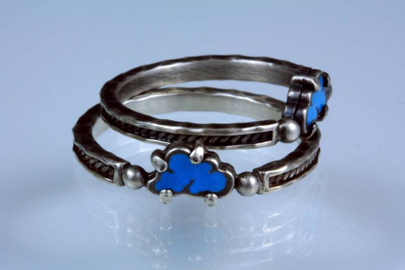 Aqua Blau Wolke Ring Aqua Blau Wolke Ring von CirridescenceStudios