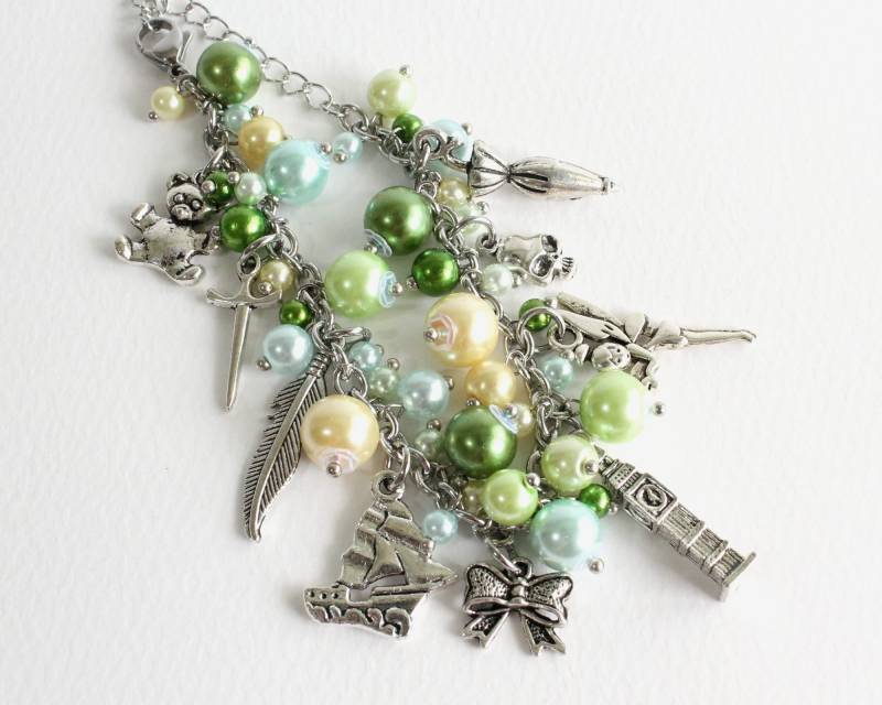 Nimmerland Bettelarmband Aus Edelstahl Mit Kette Nimmerland Bettelarmband Aus Edelstahl Mit Kette von CissyPixie