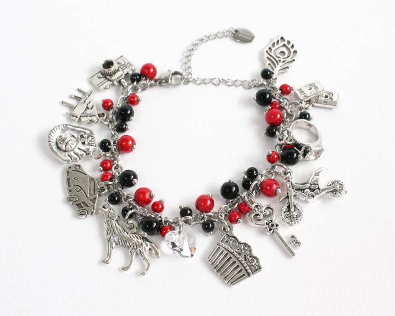 Twi-Hart Charm Armband Aus Edelstahl Mit Kette Twi-Hart Charm Armband Aus Edelstahl Mit Kette von CissyPixie