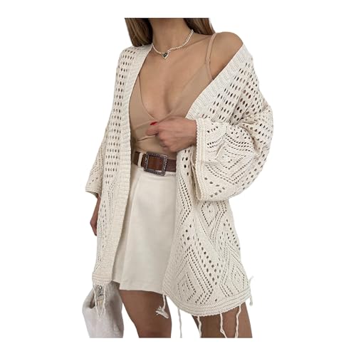 Cistern İstanbul Damen Leichte Strickjacke für Damen Vorne Offen von Cistern İstanbul