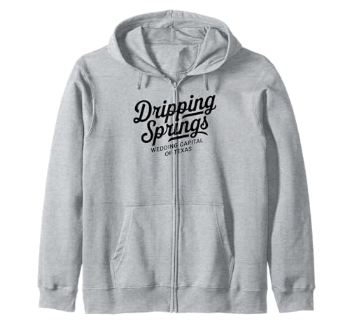 Dripping Springs Texas Hochzeitshauptstadt für Männer Frauen Kapuzenjacke Dripping Springs Texas Hochzeitshauptstadt für Männer Frauen Kapuzenjacke von Cities Brought to Life Products