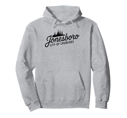 Jonesboro AR Stadt der Kirchen für Männer und Frauen. Pullover Hoodie Jonesboro AR Stadt der Kirchen für Männer und Frauen. Pullover Hoodie von Cities Brought to Life Products