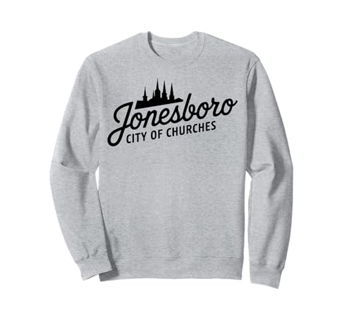 Jonesboro AR Stadt der Kirchen für Männer und Frauen. Sweatshirt Jonesboro AR Stadt der Kirchen für Männer und Frauen. Sweatshirt von Cities Brought to Life Products