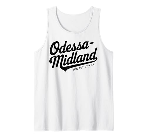 Odessa-Midland TX The Petroplex für Männer Frauen Tank Top Odessa-Midland TX The Petroplex für Männer Frauen Tank Top von Cities Brought to Life Products
