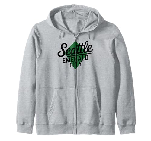 Seattle WA Emerald City für Männer Frauen Kapuzenjacke Seattle WA Emerald City für Männer Frauen Kapuzenjacke von Cities Brought to Life Products