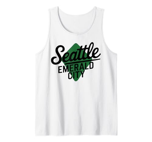 Seattle WA Emerald City für Männer Frauen Tank Top Seattle WA Emerald City für Männer Frauen Tank Top von Cities Brought to Life Products
