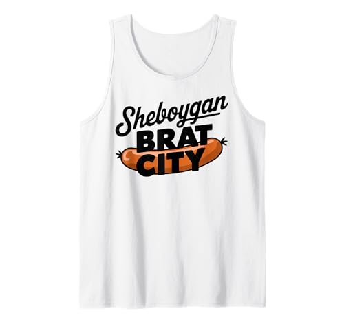 Sheboygan WI Bratwurst City für Männer Frauen Tank Top Sheboygan WI Bratwurst City für Männer Frauen Tank Top von Cities Brought to Life Products