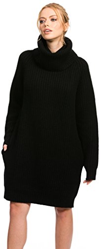 Citizen Cashmere Cowl Neck Kleid für Frauen 90% Merinowolle 10% Cashmere Langarm Freizeitkleid Medium Weight von Citizen Cashmere