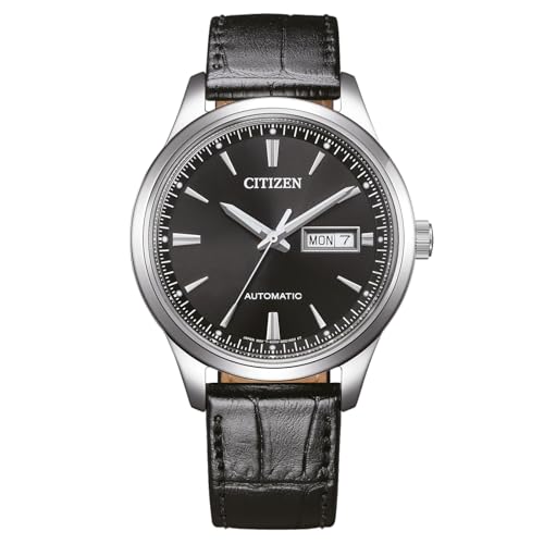 CITIZEN Herren Analog Japanisches Automatikwerk Uhr mit Leder Armband NY4058-01EC von Citizen
