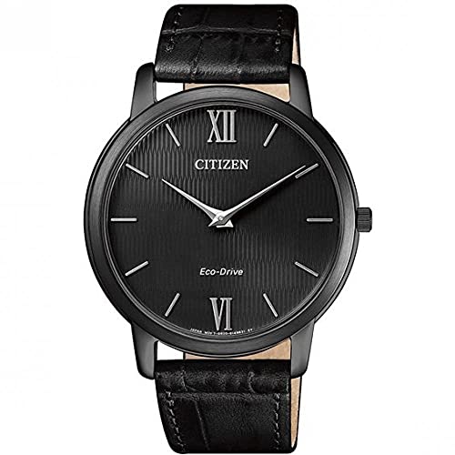 CITIZEN Herren Solar Armbanduhr Stiletto 39 mm Stahlgehäuse Saphirglas Krokodilband von Citizen