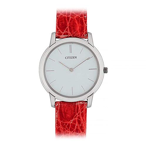 Citizen 045 Lady EG6000-07A Damen-Armbanduhr, Weiß/Rot, Schmuck von CITIZEN