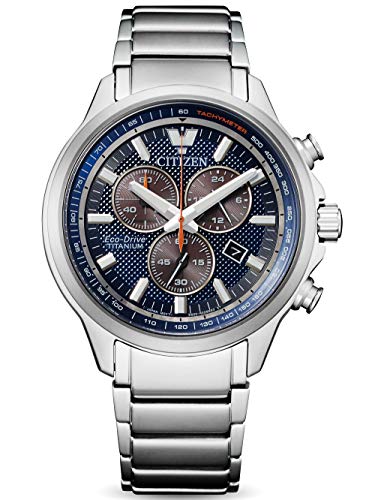 Citizen Herren Analog Eco-Drive Uhr mit Super Titanium Armband AT2470-85L von Citizen