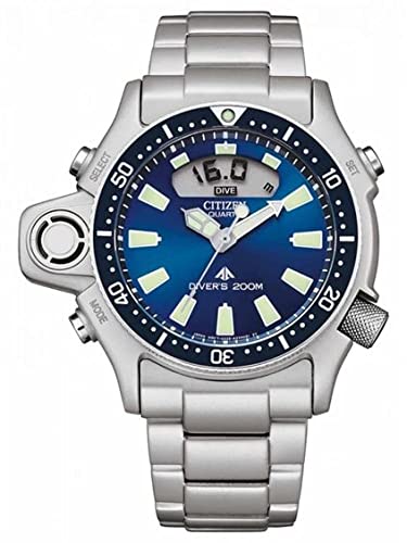 Citizen Aqualand I Promaster Men's Watch in Steel JP2000-67L Blue Background von CITIZEN