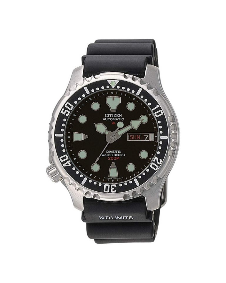 Citizen Automatikuhr, Herren-Armbanduhr Promaster Marine Analog NY0040-09EE von Citizen