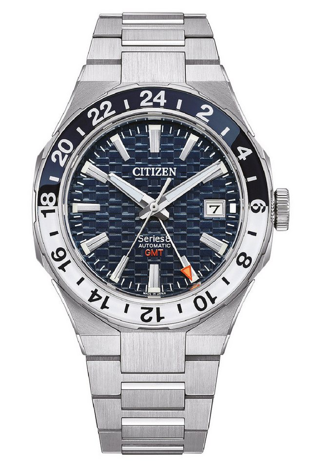 Citizen Automatikuhr Automatik Series 8 GMT Stahl/Blau von Citizen