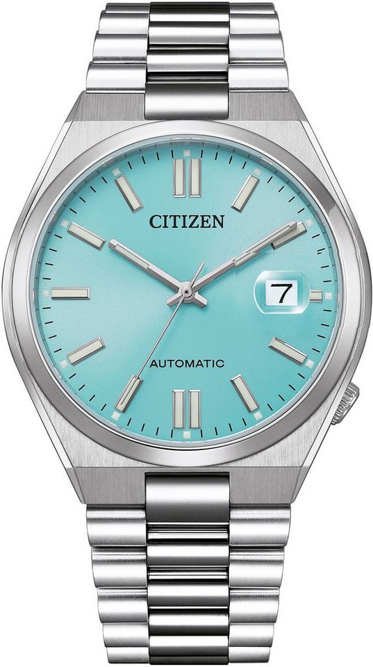 Citizen Automatikuhr Tsuyosa NJ0151-88M, Armbanduhr, Damenuhr, Herrenuhr, Edelstahlarmband, Saphirglas, Datum von Citizen
