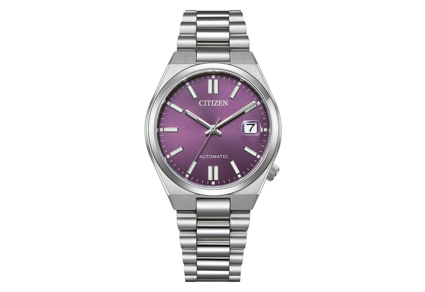 Citizen Automatikuhr TSUYOSA 37 mm NJ0200-50W, Armbanduhr, Damenuhr, Mechanische Uhr, Edelstahlarmband, analog von Citizen