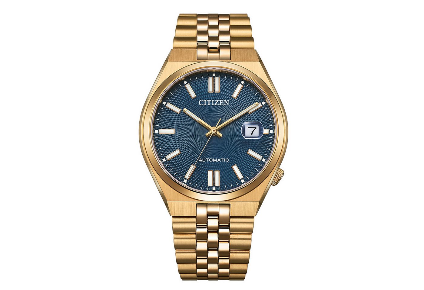 Citizen Automatikuhr TSUYOSA 60h NK0023-57L, Armbanduhr, Damenuhr, Herrenuhr, Mechanische Uhr, Edelstahlarmband von Citizen