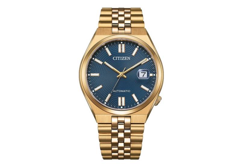 Citizen Automatikuhr TSUYOSA 60h NK0023-57L, Armbanduhr, Damenuhr, Herrenuhr, Mechanische Uhr, Edelstahlarmband von Citizen