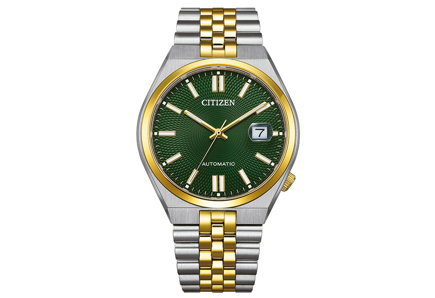 Citizen Automatikuhr TSUYOSA 60h NK0024-54X, Armbanduhr, Damenuhr, Herrenuhr, Mechanische Uhr, Edelstahlarmband von Citizen