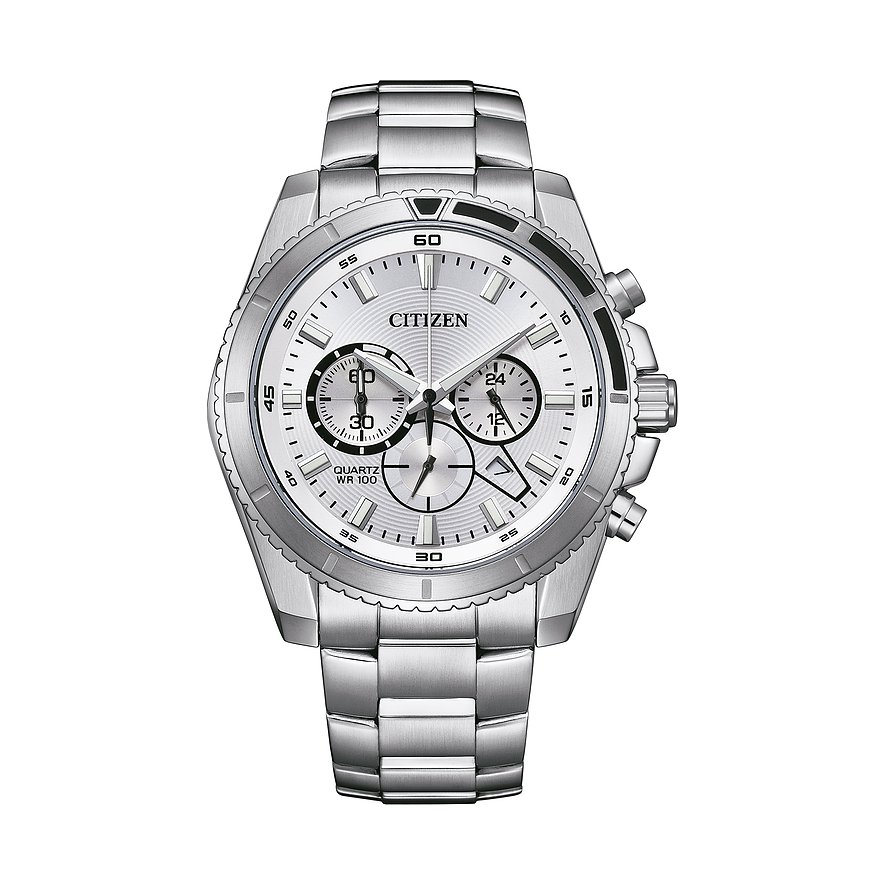 Citizen Chronograph Chronograph AN8200-50A Edelstahl, Edelstahl von Citizen