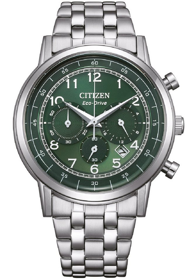Citizen Chronograph Eco-Drive Chronograph Stahl/Grün von Citizen