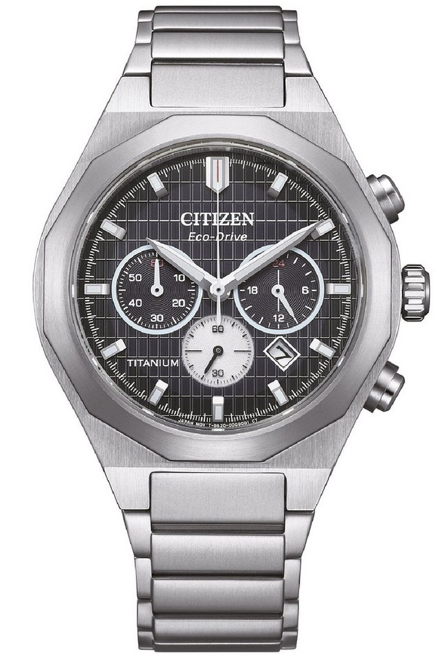 Citizen Chronograph Eco-Drive Solar Chronograph Titan Schwarz von Citizen