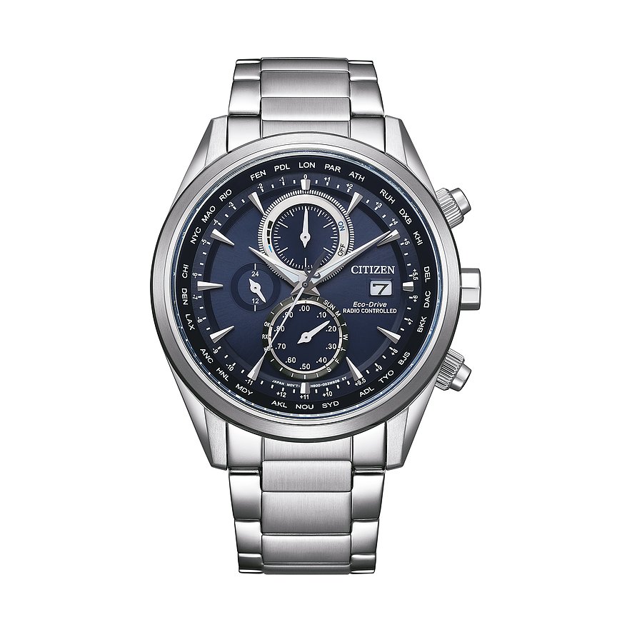 Citizen Chronograph Funkuhr AT8260-85L Edelstahl, Edelstahl von Citizen