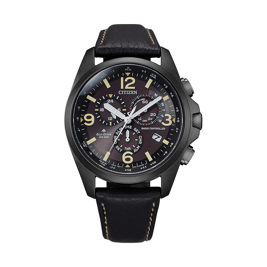 Citizen Chronograph Promaster Sky Funkuhr Eco Drive Super Titanium CB5925-15E Edelstahl von Citizen