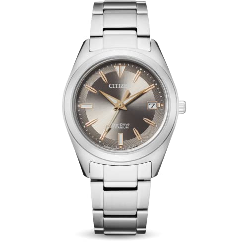 Citizen Damen Analog Eco-Drive Uhr mit Super Titanium Armband FE6150-85H Citizen Damen Analog Eco-Drive Uhr mit Super Titanium Armband FE6150-85H von Citizen