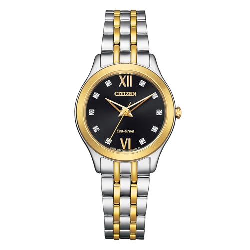 Citizen Damen Analog Quarz Uhr mit Edelstahl Armband EM1014-50E von Citizen