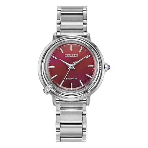 Citizen Damen Analog Quarz Uhr mit Edelstahl Armband EM1091-67X von Citizen
