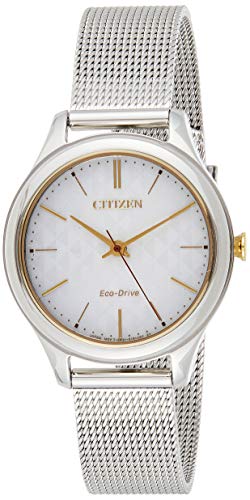 Citizen Damen Analog Quarz Uhr mit Edelstahl Armband EM0504-81A von CITIZEN