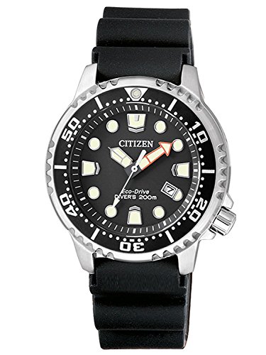 Citizen Damen Analog Quarz Uhr mit Polyurethan Armband EP6050-17E, Schwarz von Citizen