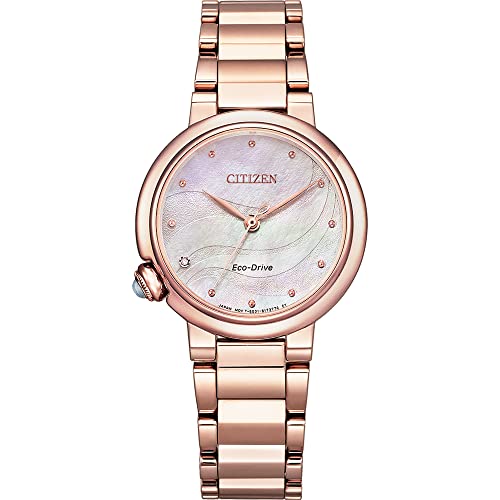 CITIZEN Damen Analog Quarz Uhr mit Edelstahl Armband EM0912-84Y von CITIZEN