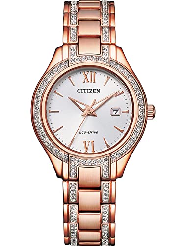 CITIZEN Damen Analog Quarz Uhr mit Edelstahl Armband FE1233-52A von CITIZEN