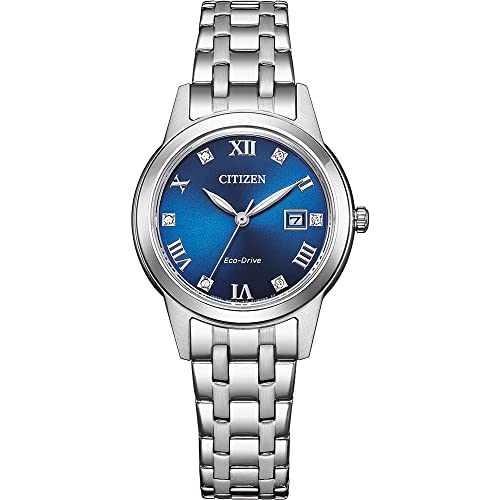 Citizen Damen Analog Quarz Uhr mit Edelstahl Armband FE1240-81L von Citizen